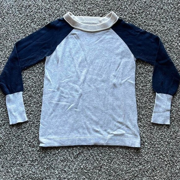 Blue White 41 Hawthorn Mens Medium Sweater, Capsule Wardrobe Piece - Picture 1 of 7